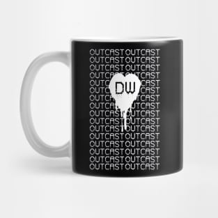 Outcast Matrix White Logo Mug